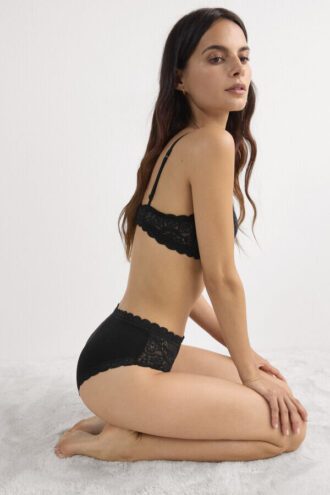 Baumwoll-Spitzenhöschen