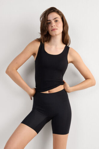 Baumwollshorts mit offener Naht