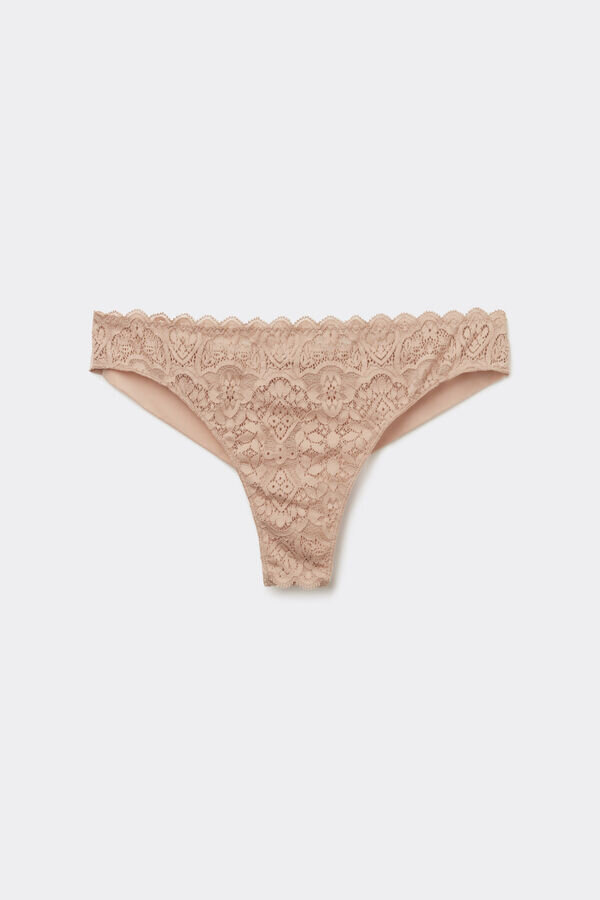 Brazilian-Slip aus Mikrofaser und Spitze Brazilian-Slip aus Mikrofaser und Spitze