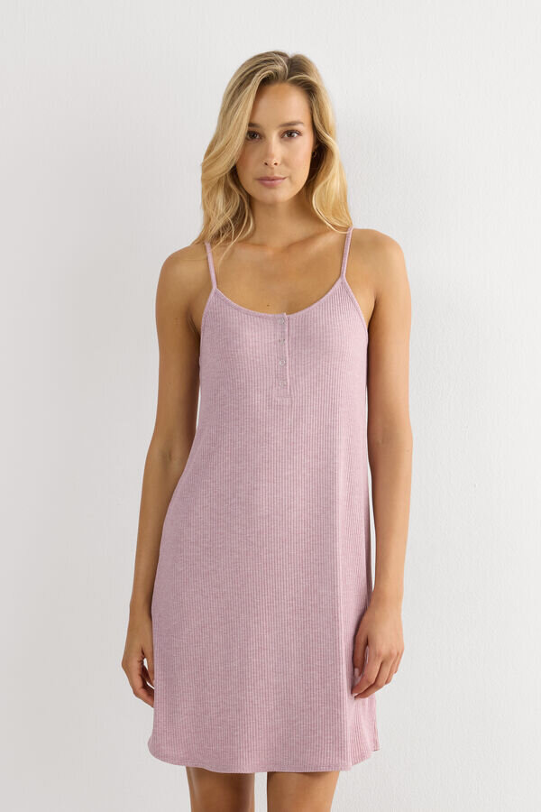 Chic Comfort Nachthemd mit dünnen Trägern Chic Comfort Nachthemd mit dünnen Trägern