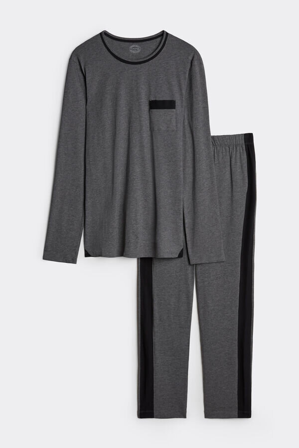 Hochwertiger Baumwoll-Pyjama in voller Länge Hochwertiger Baumwoll-Pyjama in voller Länge
