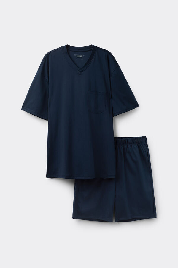 Hochwertiger Pyjama aus merzerisierter Baumwolle Hochwertiger Pyjama aus merzerisierter Baumwolle