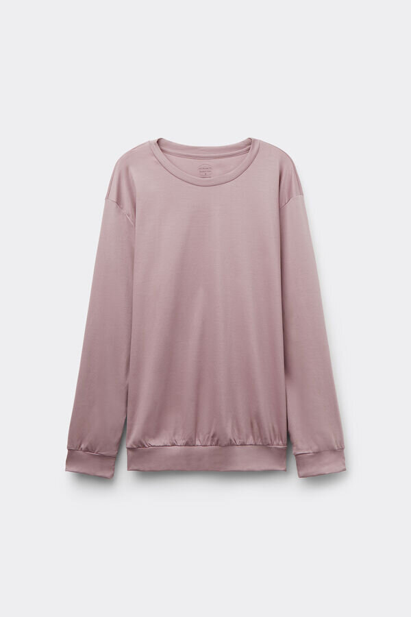 Hochwertiges Baumwoll-Langarm-Oberteil aus Baumwolle Hochwertiges Baumwoll-Langarm-Oberteil aus Baumwolle