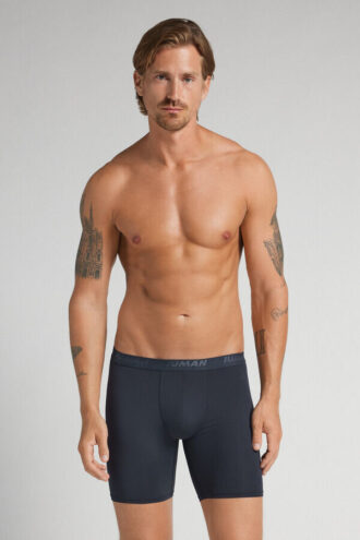 Lange Boxershorts aus Mikrofaser