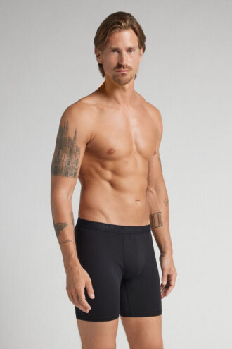 Lange Boxershorts aus Mikrofaser