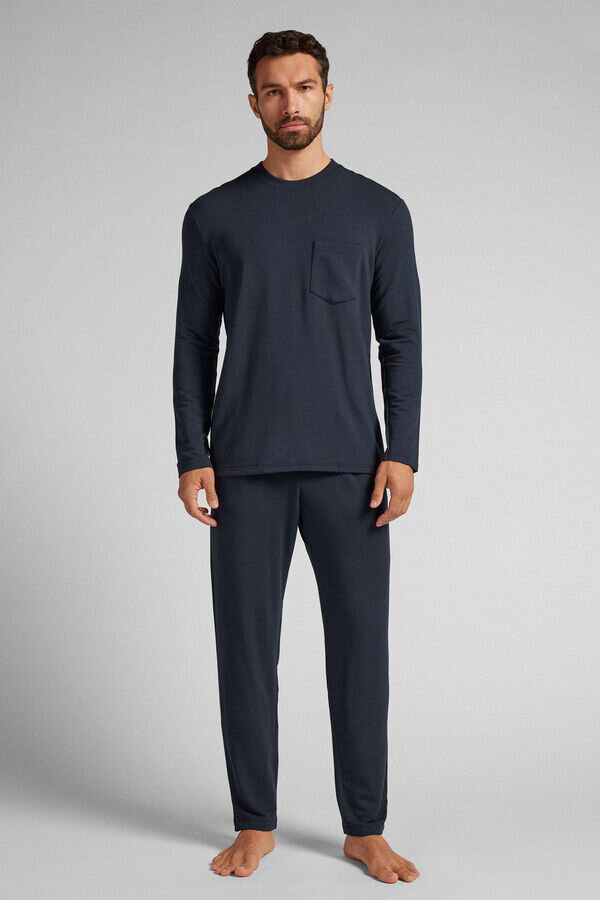 Langer Pyjama aus weichem Modal Langer Pyjama aus weichem Modal