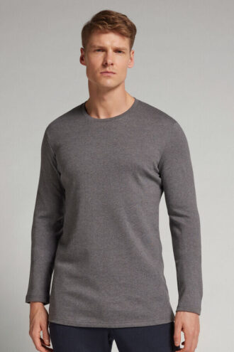 Langärmliges Oberteil aus warmer Baumwolle