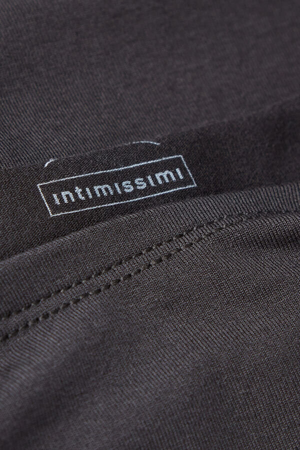 Langärmliges Oberteil mit Rundhalsausschnitt aus Micromodal Langärmliges Oberteil mit Rundhalsausschnitt aus Micromodal