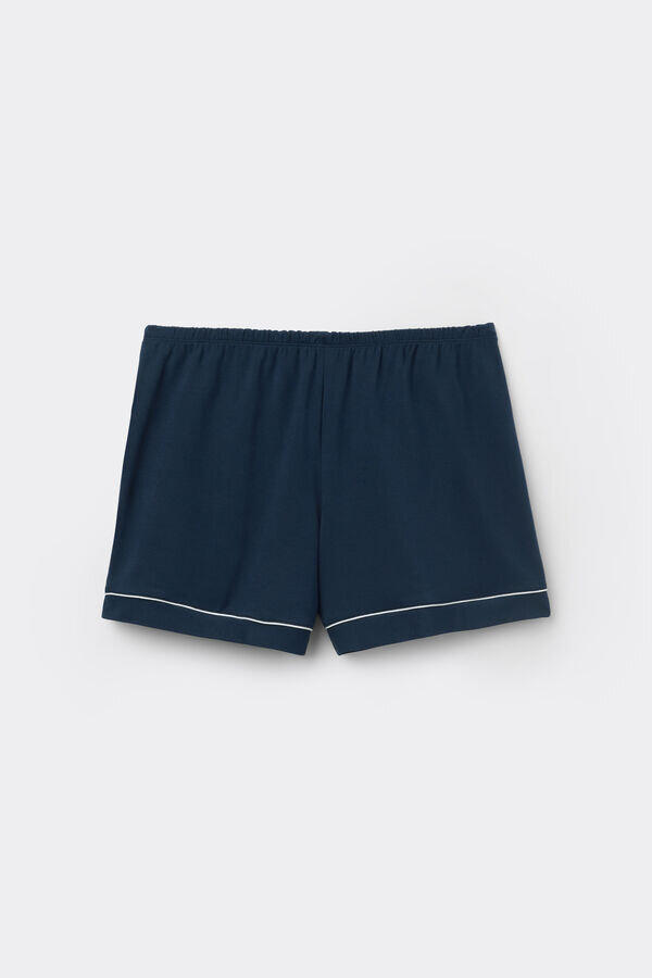 Modal-Shorts mit kontrastierendem Besatz Modal-Shorts mit kontrastierendem Besatz