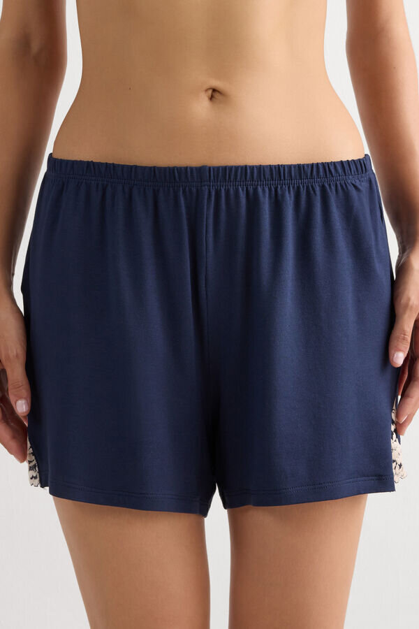 Modale Shorts mit Pretty Flowers Modale Shorts mit Pretty Flowers