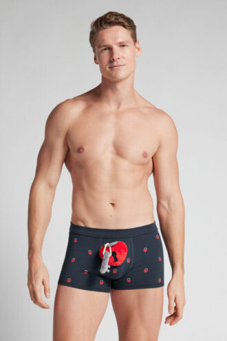 Plüschtier mit Vorhängeschloss-Herz Boxershorts aus hochwertiger Baumwolle