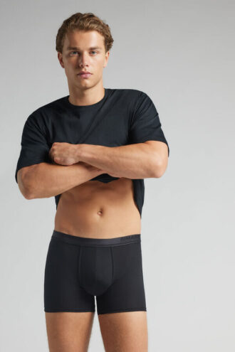 Premium-Boxershorts aus merzerisierter Baumwolle mit Logo