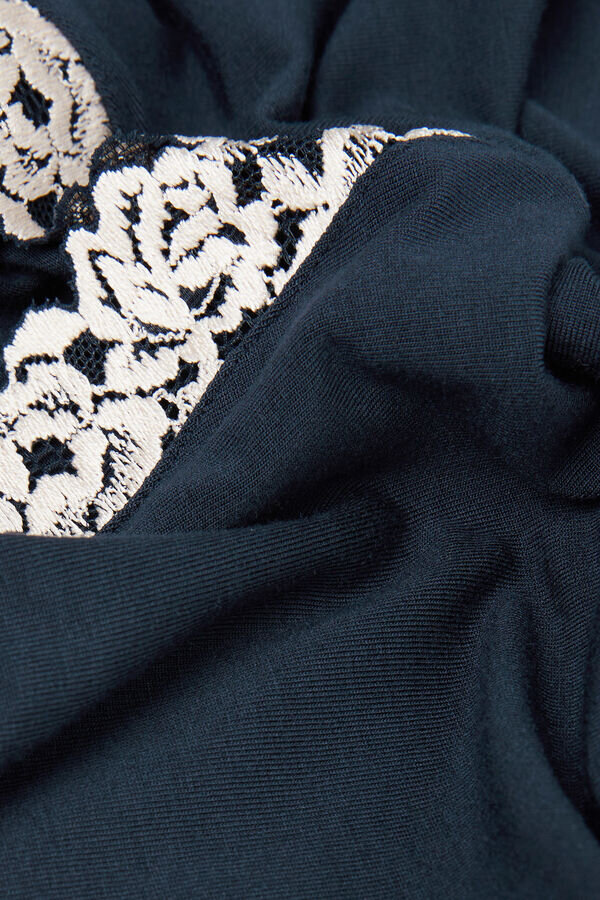 Pretty Flowers Modal and Lace Tank Top Pretty Flowers Modal and Lace Tank Top