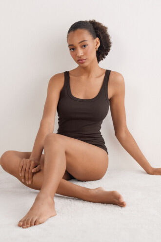 Racerback-Tanktop aus hochwertiger Baumwolle