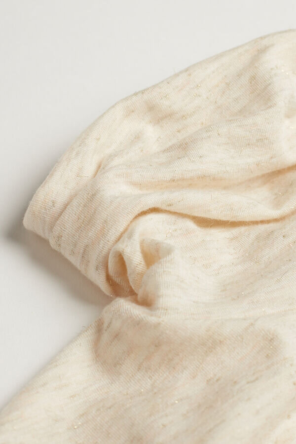 Rollkragenpullover aus leichtem Modal mit Kaschmir-Lame Rollkragenpullover aus leichtem Modal mit Kaschmir-Lame