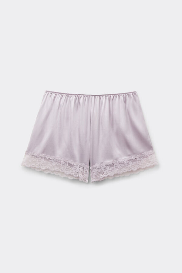 Seidenshorts mit Spitzenbesatz Seidenshorts mit Spitzenbesatz