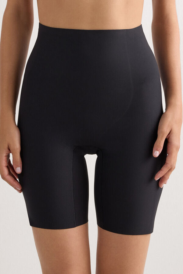 Shorts aus Mikrofaser mit Raw-Cut-Saum Shorts aus Mikrofaser mit Raw-Cut-Saum