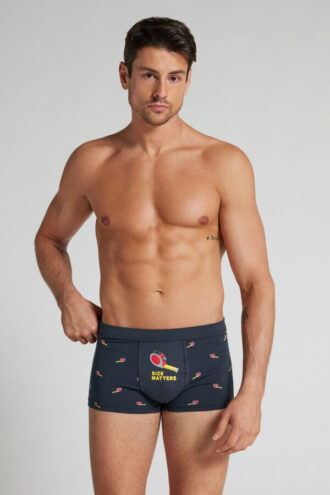 Size Matters Print Boxershorts aus hochwertiger Baumwolle