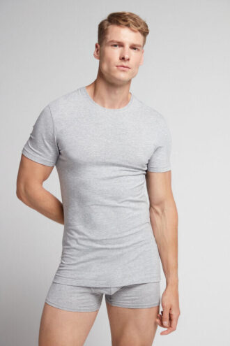 Stretch-T-Shirt aus hochwertiger Baumwolle