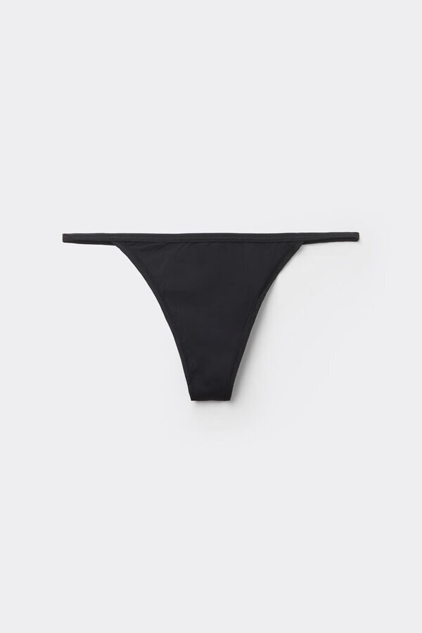 Thong mit ultraleichten Microfiber-Trägern Thong mit ultraleichten Microfiber-Trägern