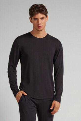 Weiches Seiden-Langarmshirt