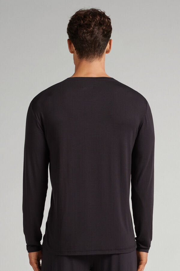 Weiches Seiden-Langarmshirt Weiches Seiden-Langarmshirt